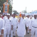 संत शिरोमणी श्री रविदास महाराज जयंतीनिमित्त ‌‘एक गाव एक मिरवणूक‌’ जल्लोषात  मोठी उपस्थिती व महिलांची उपस्थिती ठरली लक्षणी